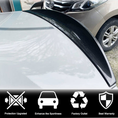 Maserati Gran Turismo GT Convertible 2011-2013 Rear Trunk Spoiler Carbon Fiber-Ahacarbon
