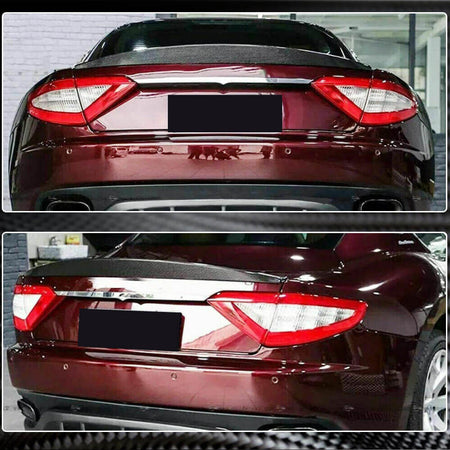 Maserati Gran Turismo GT Convertible 2011-2013 Rear Trunk Spoiler Carbon Fiber-Ahacarbon
