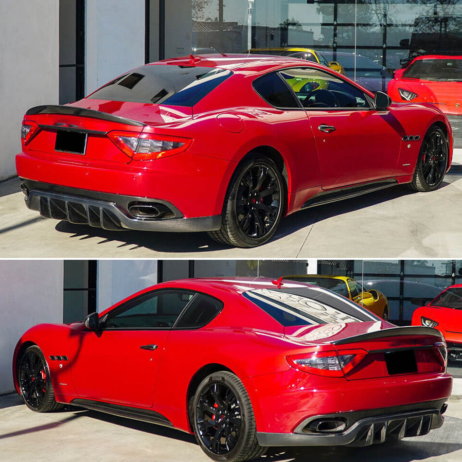 Maserati GranTurismo GT Coupe 2012-2014 Rear Trunk Spoiler Carbon Fiber-Ahacarbon