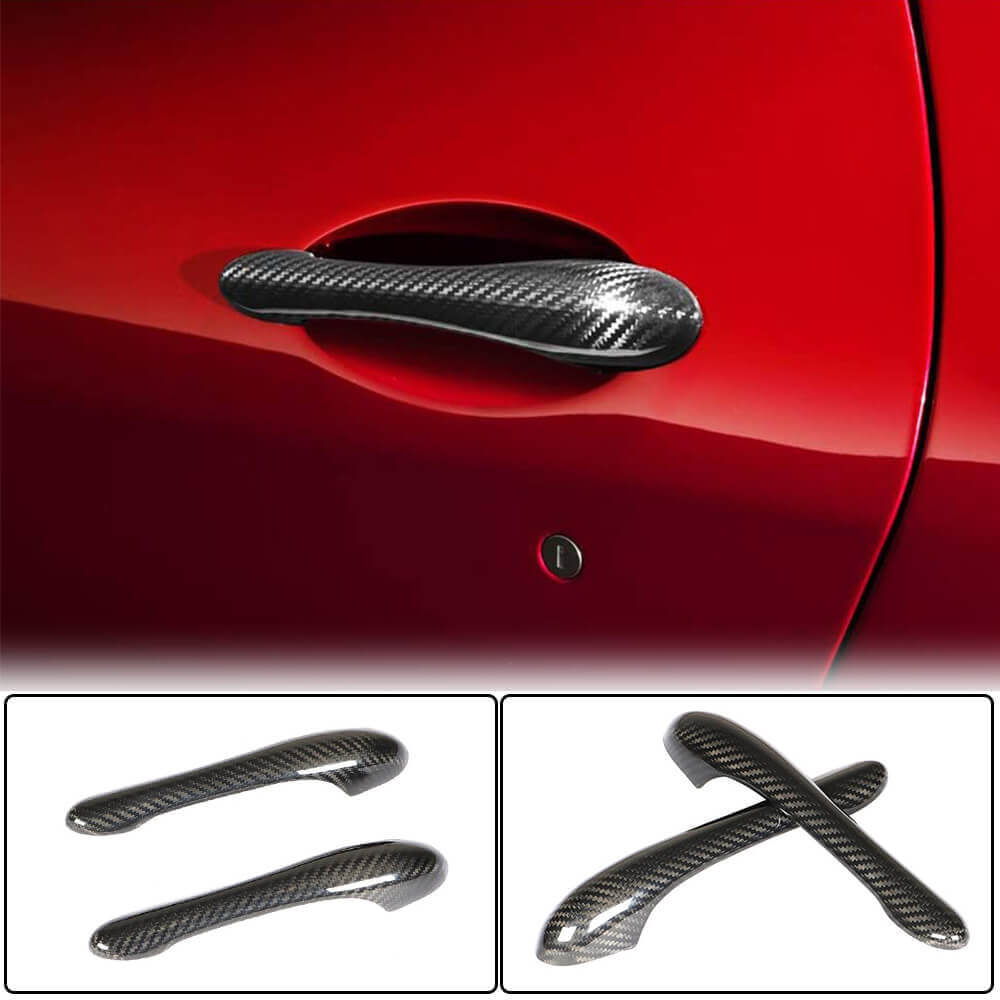 Maserati Gran Turismo GT GranCabrio Door Handle Cover Trim Dry Carbon Fiber-Ahacarbon