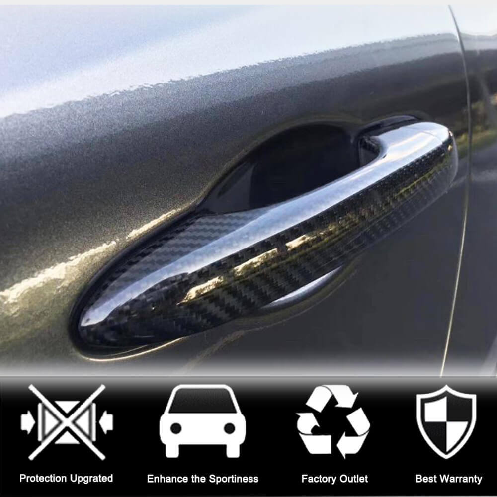 Maserati Gran Turismo GT GranCabrio Door Handle Cover Trim Dry Carbon Fiber-Ahacarbon