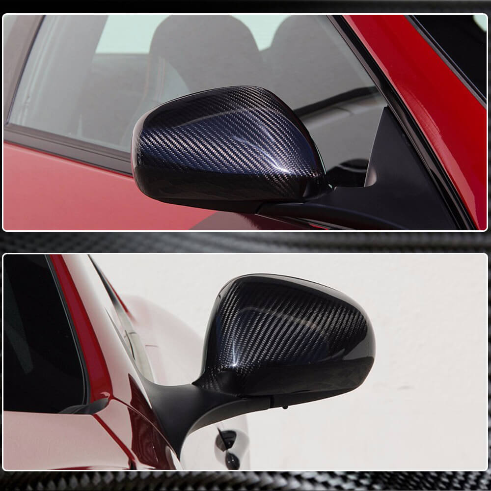 Maserati Granturismo GT GranCabrio 2008-2020 Mirror Covers Dry Carbon Fiber-Ahacarbon