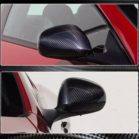 Maserati Granturismo GT GranCabrio 2008-2020 Mirror Covers Dry Carbon Fiber-Ahacarbon