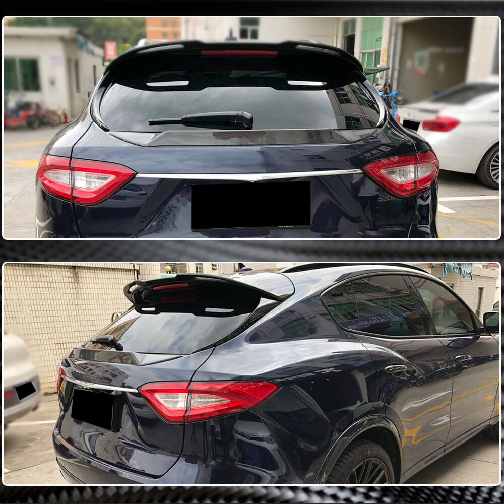 Maserati Levante Base 2016-2019 Rear Roof Spoiler Carbon Fiber-Ahacarbon