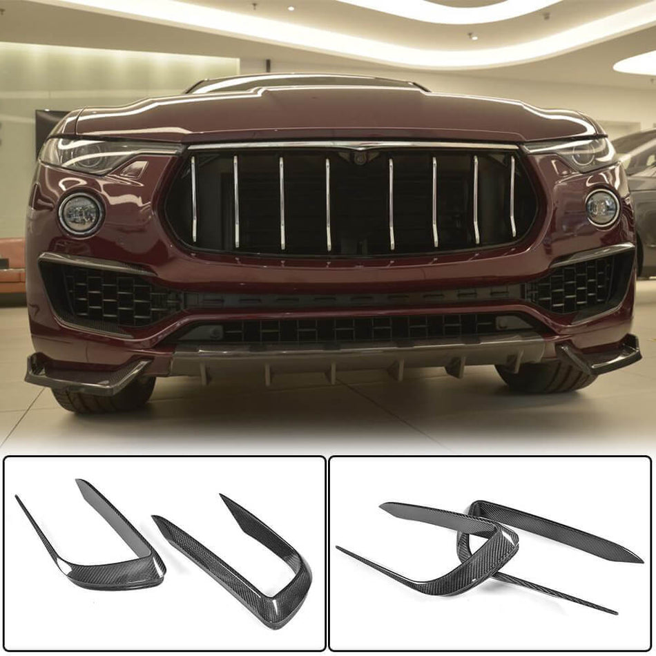 Maserati Levante 2016-2020 Front Bumper Vents Carbon Fiber-Ahacarbon