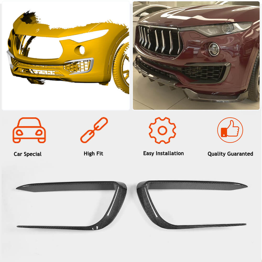 Maserati Levante 2016-2020 Front Bumper Vents Carbon Fiber-Ahacarbon