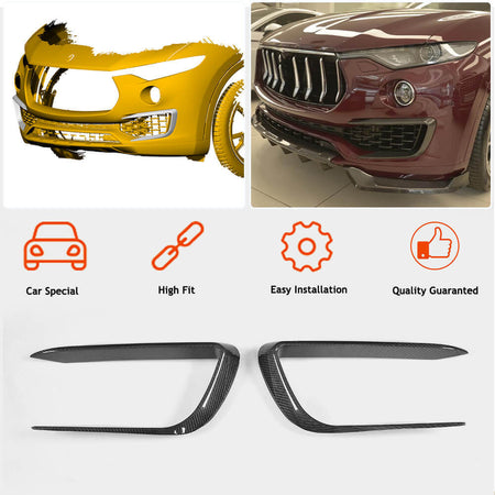 Maserati Levante 2016-2020 Front Bumper Vents Carbon Fiber-Ahacarbon