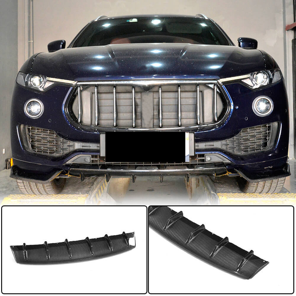 Maserati Levante 2016-2020 Front Bumper Lip Carbon Fiber-Ahacarbon