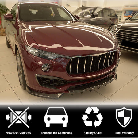 Maserati Levante 2016-2020 Front Bumper Lip Carbon Fiber-Ahacarbon