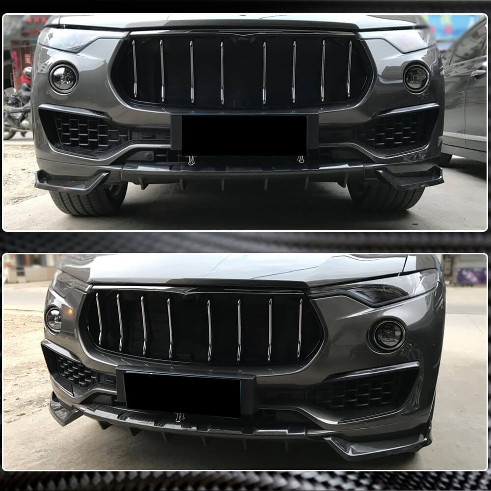 Maserati Levante 2016-2020 Front Bumper Lip Carbon Fiber-Ahacarbon