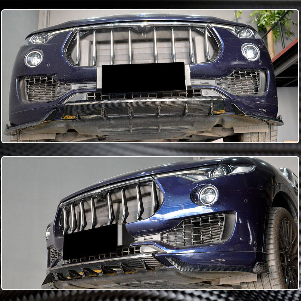 Maserati Levante 2016-2020 Front Bumper Lip Carbon Fiber-Ahacarbon