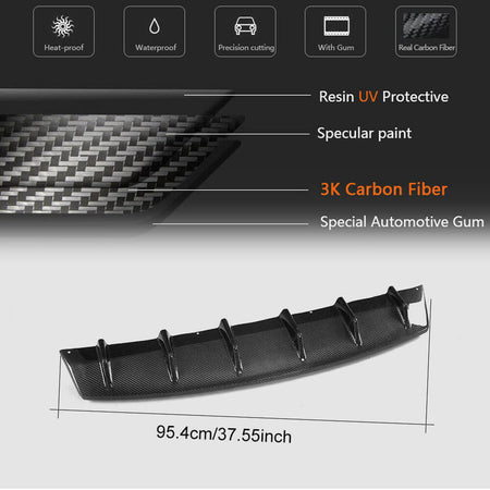 Maserati Levante 2016-2020 Front Bumper Lip Carbon Fiber-Ahacarbon