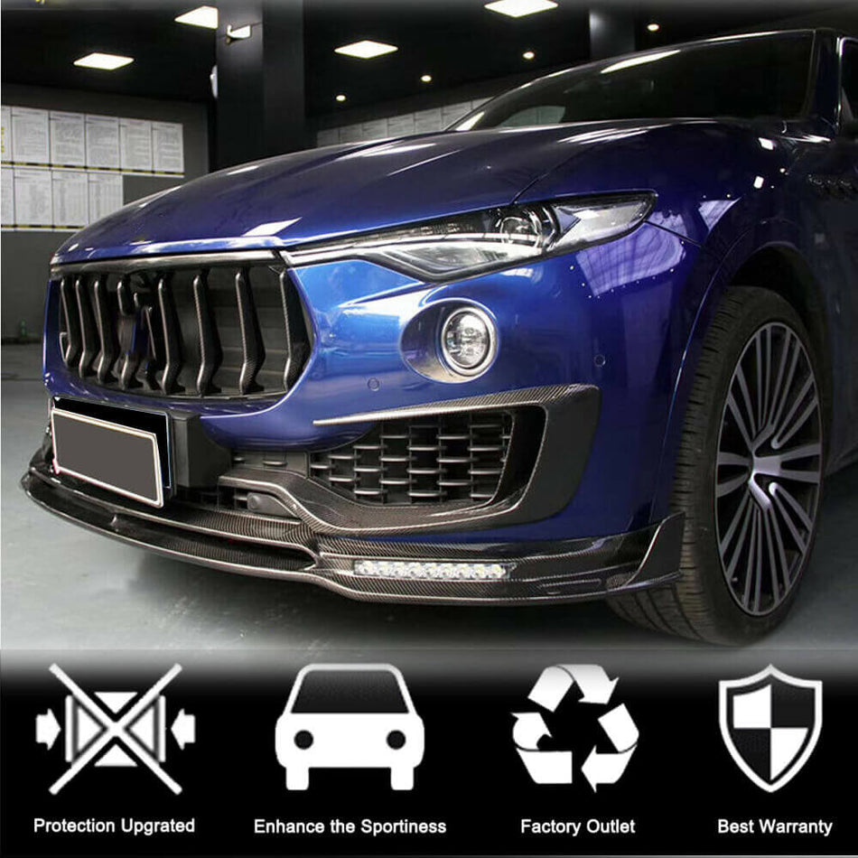 Maserati Levante 2016-2020 Front Grill Carbon Fiber-Ahacarbon