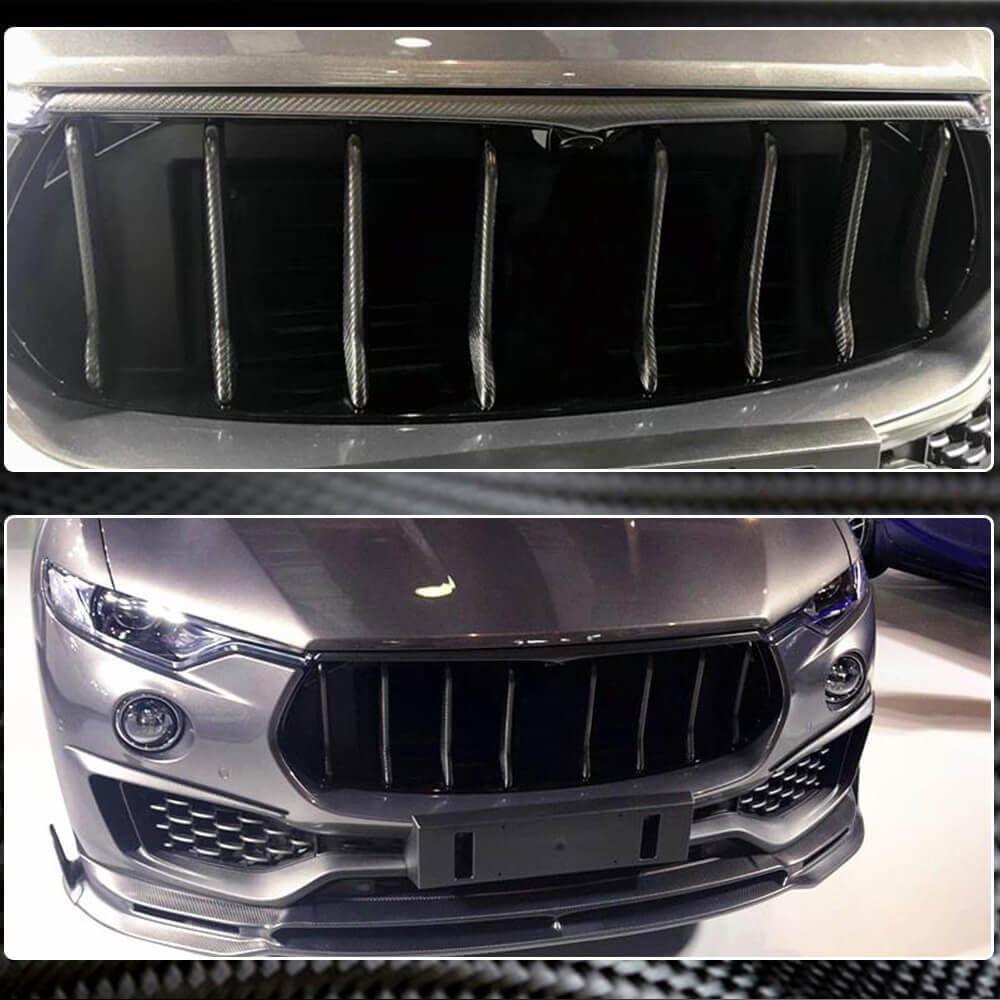 Maserati Levante 2016-2020 Front Grill Carbon Fiber-Ahacarbon