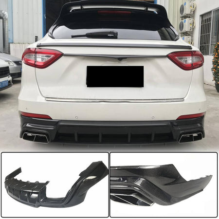 Maserati Levante 2016-2020 Rear Bumper Diffuser Carbon Fiber-Ahacarbon