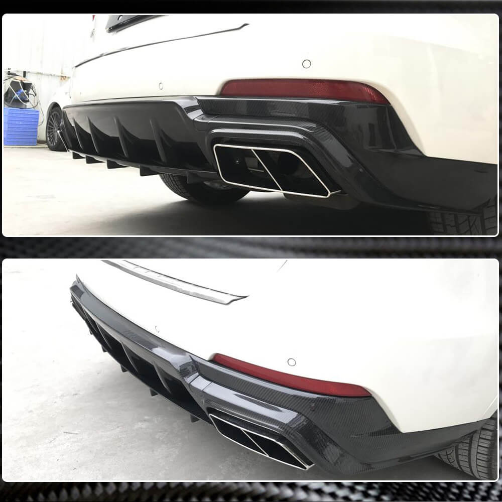 Maserati Levante 2016-2020 Rear Bumper Diffuser Carbon Fiber-Ahacarbon