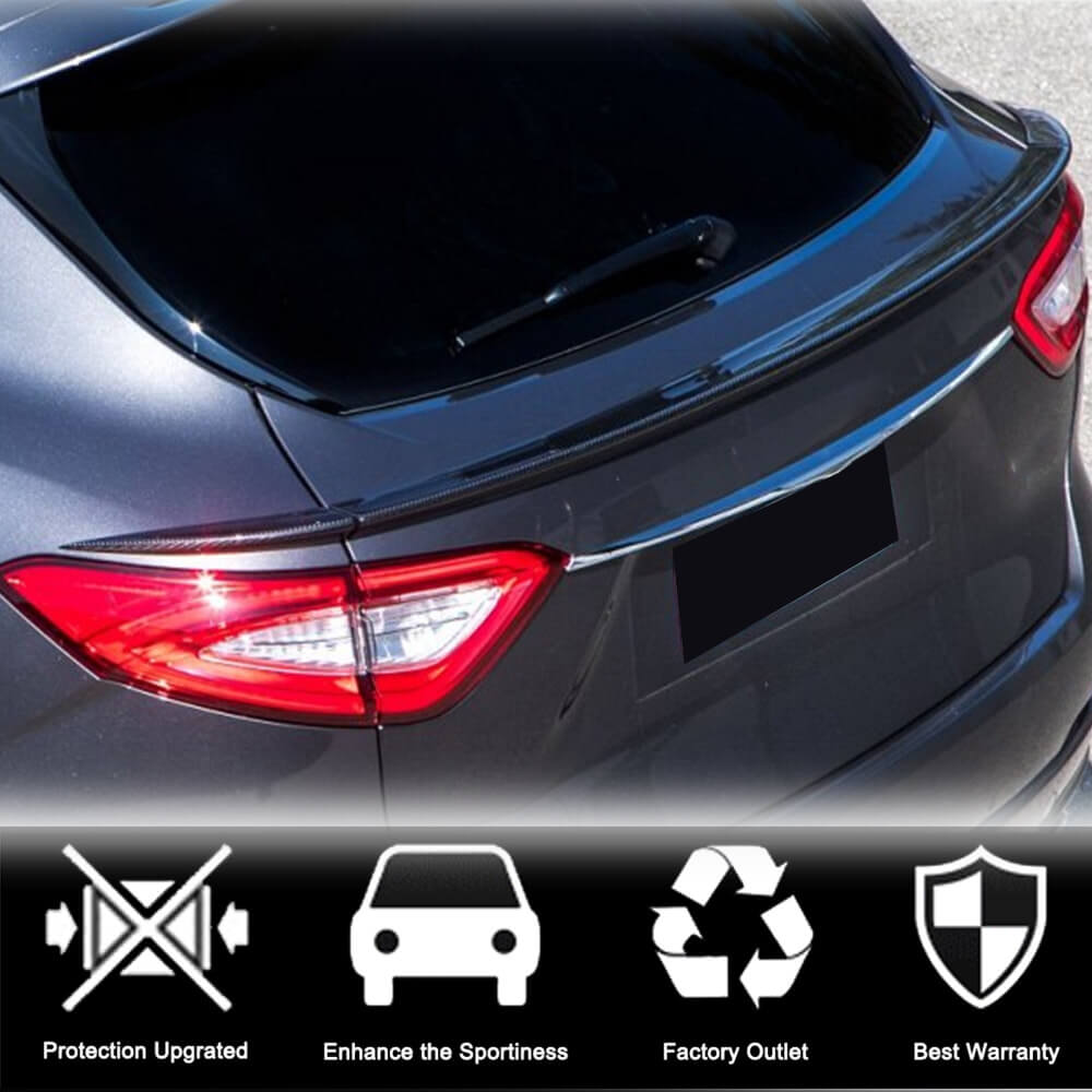 Maserati Levante M161 Sport Utility 2016-2022 Rear Middle Spoiler Carbon Fiber-Ahacarbon