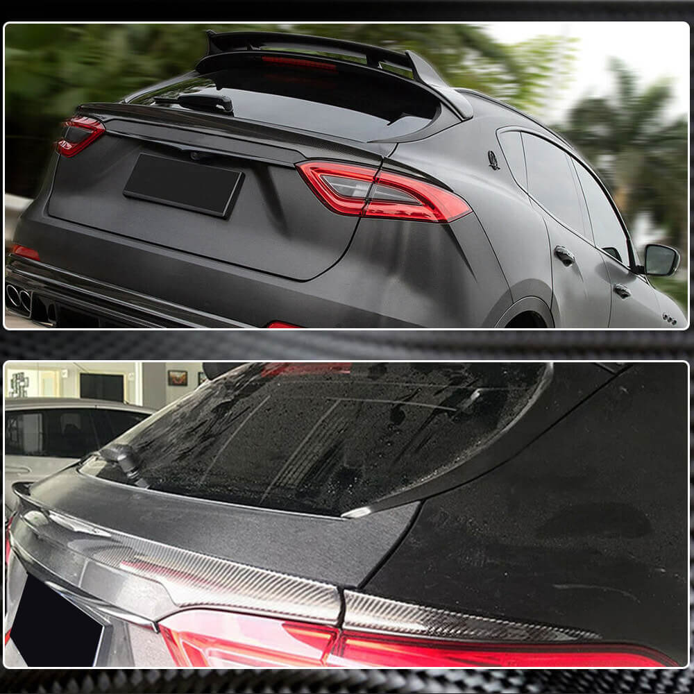 Maserati Levante M161 Sport Utility 2016-2022 Rear Middle Spoiler Carbon Fiber-Ahacarbon