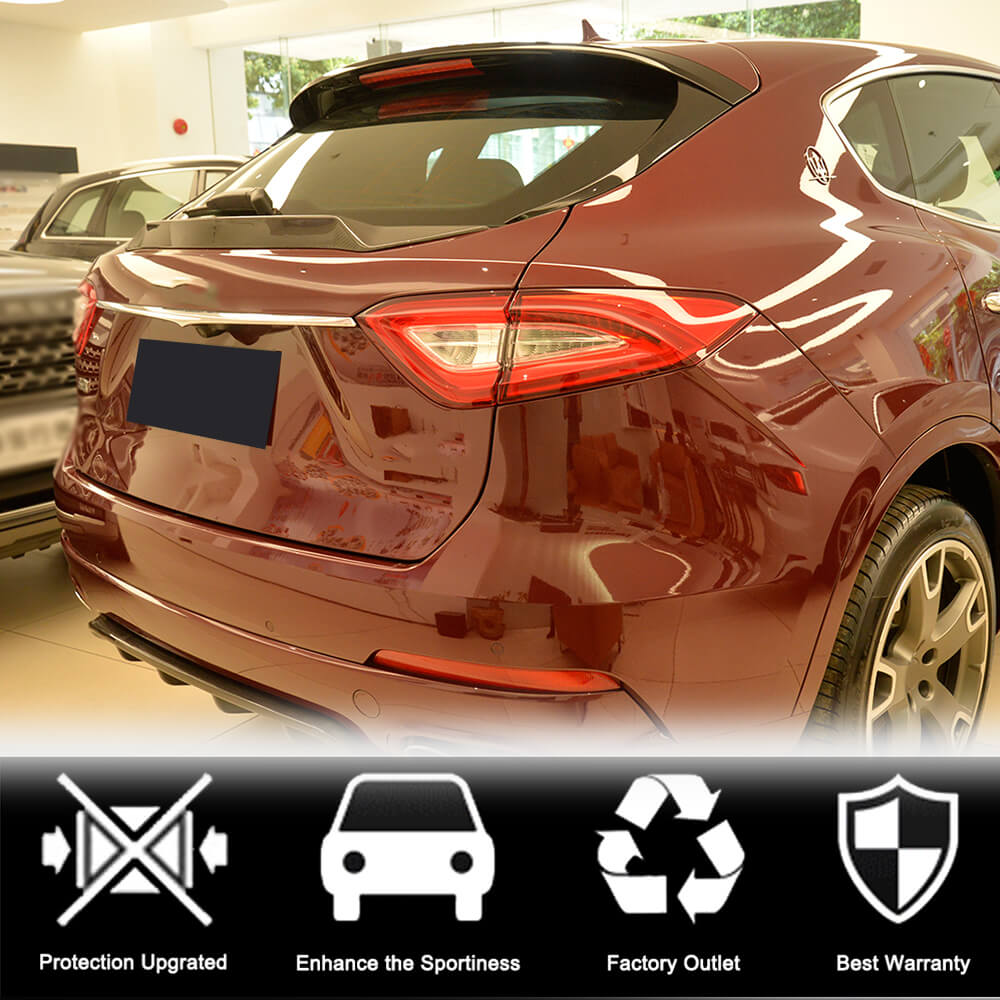 Maserati Levante Sport Utility 2016-2019 Rear Middle Spoiler Carbon Fiber/FRP-Ahacarbon