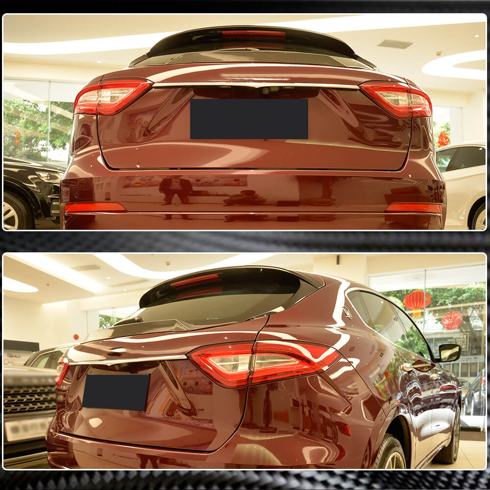 Maserati Levante Sport Utility 2016-2019 Rear Middle Spoiler Carbon Fiber/FRP-Ahacarbon