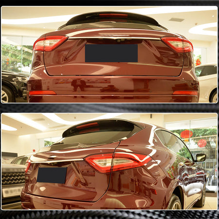 Maserati Levante Sport Utility 2016-2019 Rear Middle Spoiler Carbon Fiber/FRP-Ahacarbon