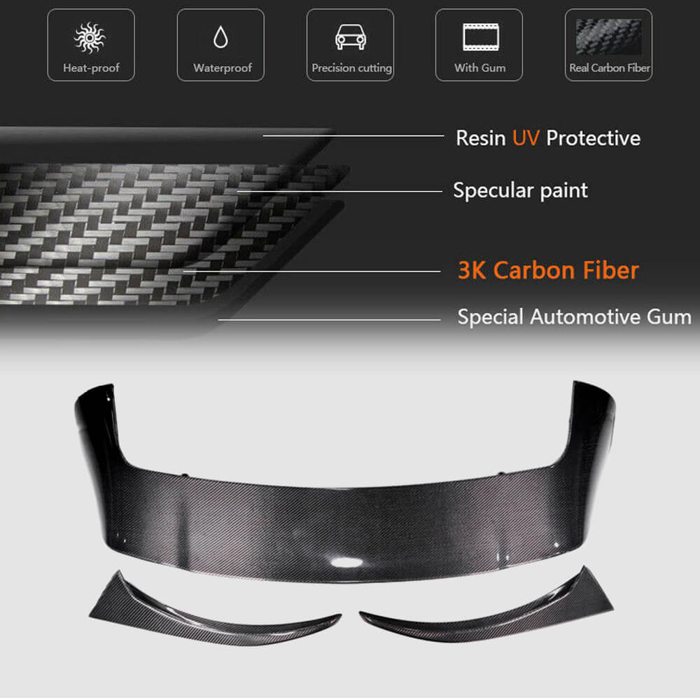 Maserati Levante ase Sport Utility 4-Door 2016-2019 Rear Roof Spoiler Carbon Fiber-Ahacarbon