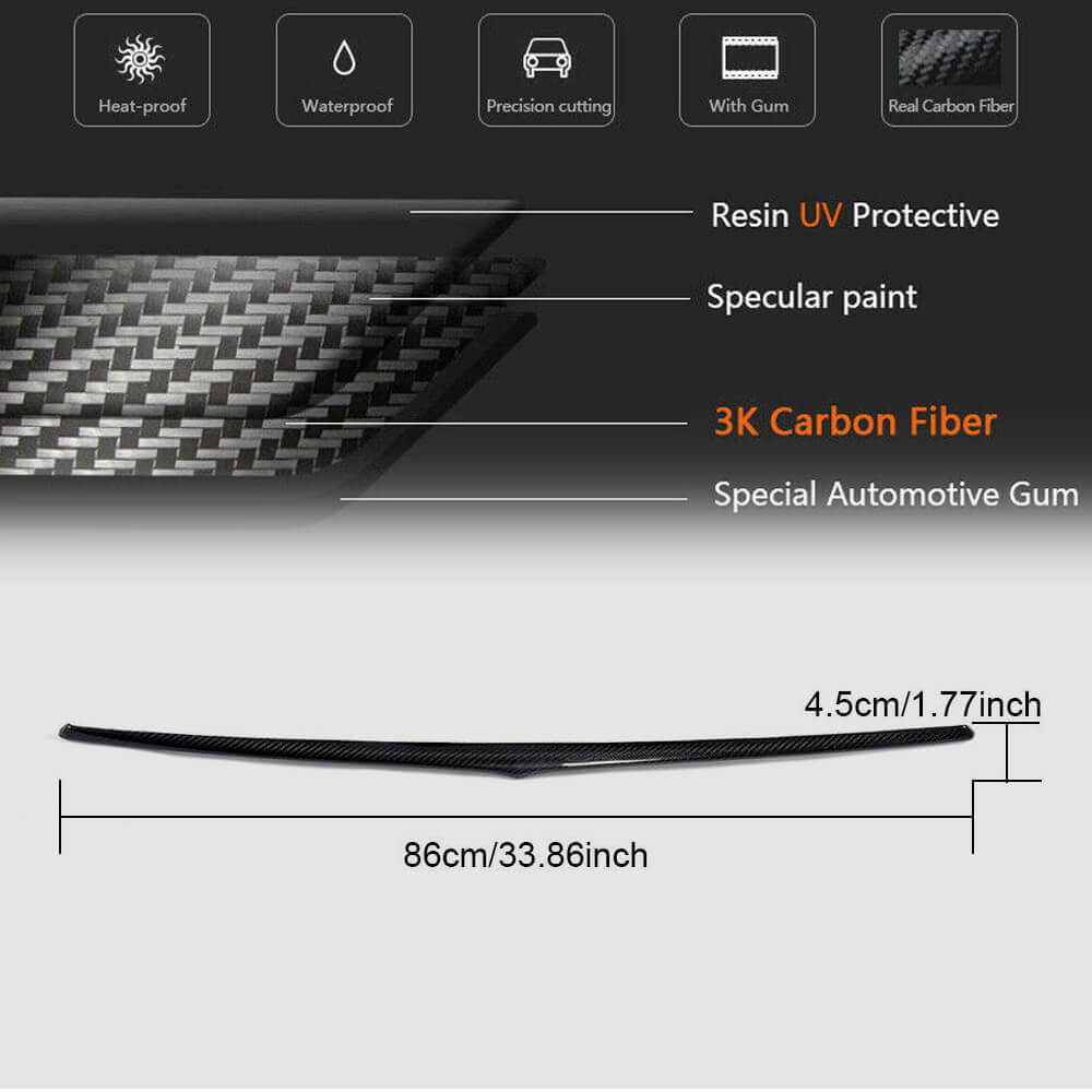 Maserati Levante 2016-2020 Rear Trunk Tail Cover Carbon Fiber-Ahacarbon