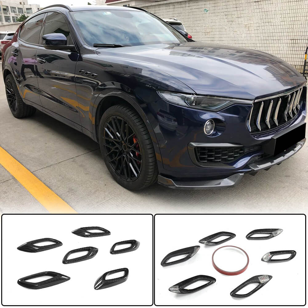 Maserati Levante 2016-2020 Side Air Vent Trims Carbon Fiber-Ahacarbon