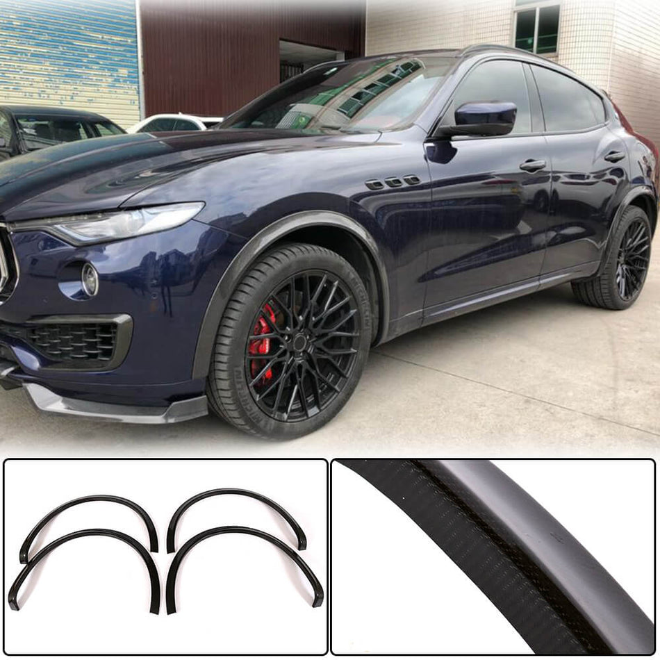 Maserati Levante 2016-2020 Wheel Arch Flares Trims Carbon Fiber-Ahacarbon