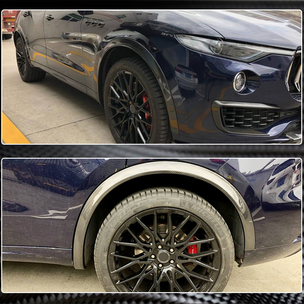 Maserati Levante 2016-2020 Wheel Arch Flares Trims Carbon Fiber-Ahacarbon