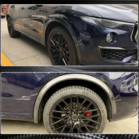 Maserati Levante 2016-2020 Wheel Arch Flares Trims Carbon Fiber-Ahacarbon