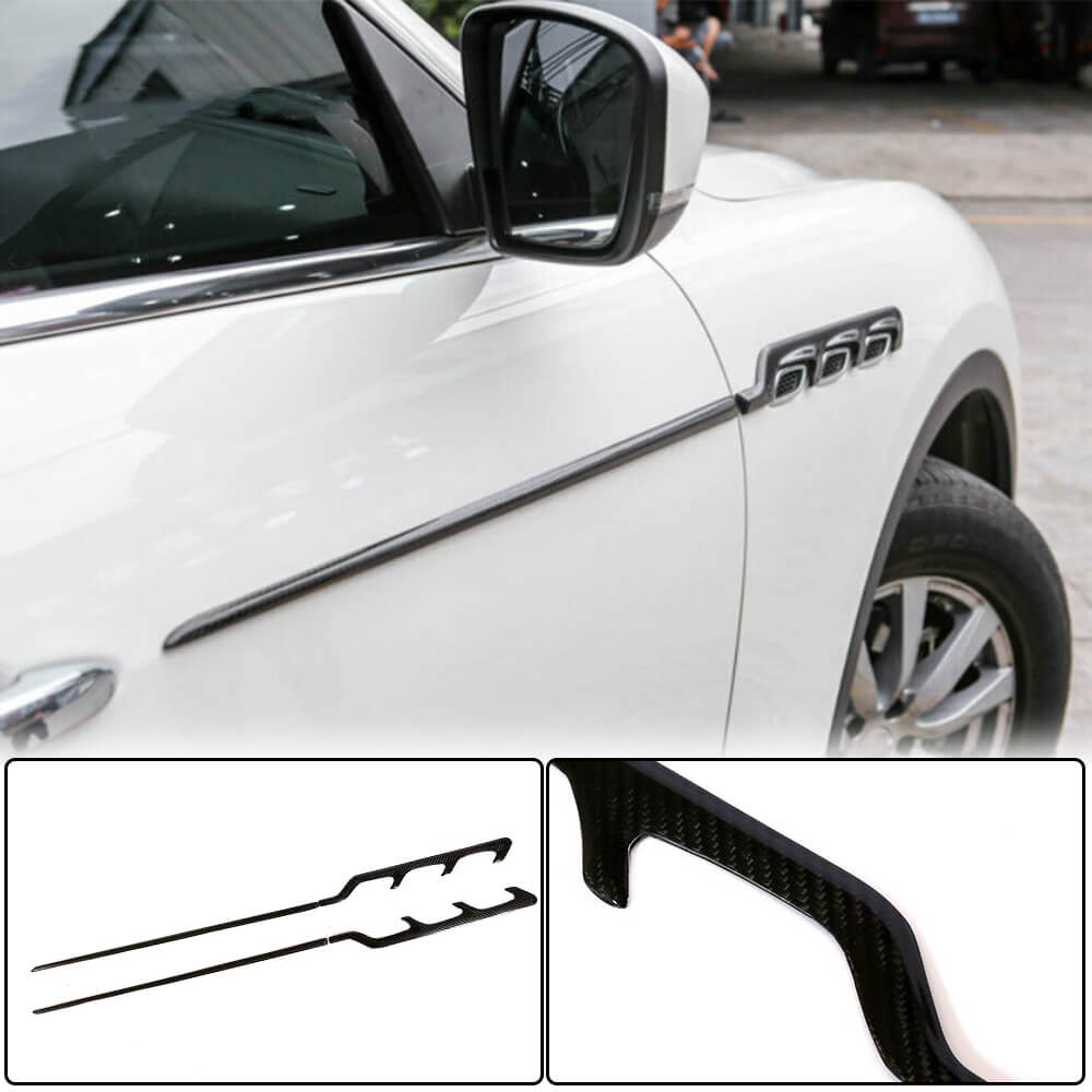 Maserati Levante M161 2016-2021 Side Fender Vents Dry Carbon Fiber-Ahacarbon