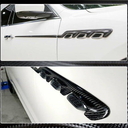 Maserati Levante M161 2016-2021 Side Fender Vents Dry Carbon Fiber-Ahacarbon
