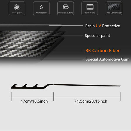 Maserati Levante M161 2016-2021 Side Fender Vents Dry Carbon Fiber-Ahacarbon