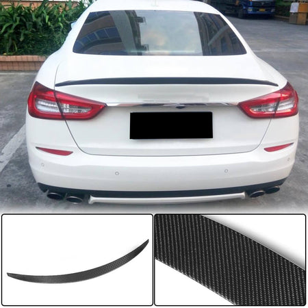 Maserati Quattroporte QP Sedan 2013-2019 Rear Trunk Spoiler Carbon Fiber-Ahacarbon