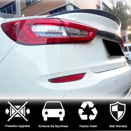Maserati Quattroporte QP Sedan 2013-2019 Rear Trunk Spoiler Carbon Fiber-Ahacarbon
