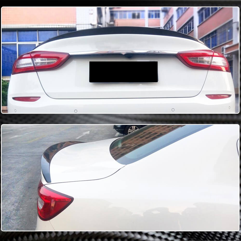 Maserati Quattroporte QP Sedan 2013-2019 Rear Trunk Spoiler Carbon Fiber-Ahacarbon