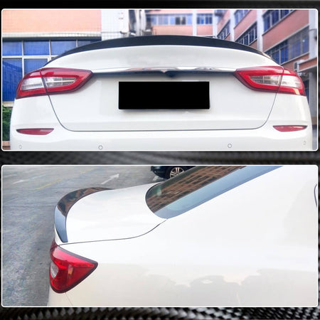 Maserati Quattroporte QP Sedan 2013-2019 Rear Trunk Spoiler Carbon Fiber-Ahacarbon