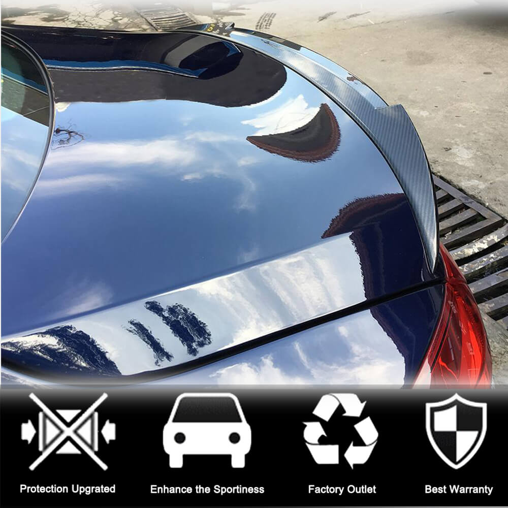 Maserati Quattroporte QP 2013-2019 Rear Trunk Spoiler Carbon Fiber-Ahacarbon