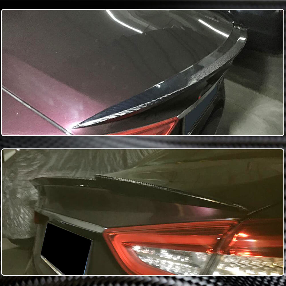 Maserati Quattroporte QP 2013-2019 Rear Trunk Spoiler Carbon Fiber-Ahacarbon