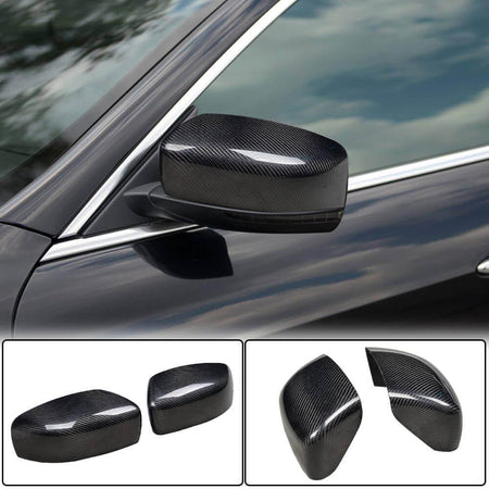 Maserati Quattroporte QP Ghibli Mirror Covers Add-on Dry Carbon Fiber-Ahacarbon