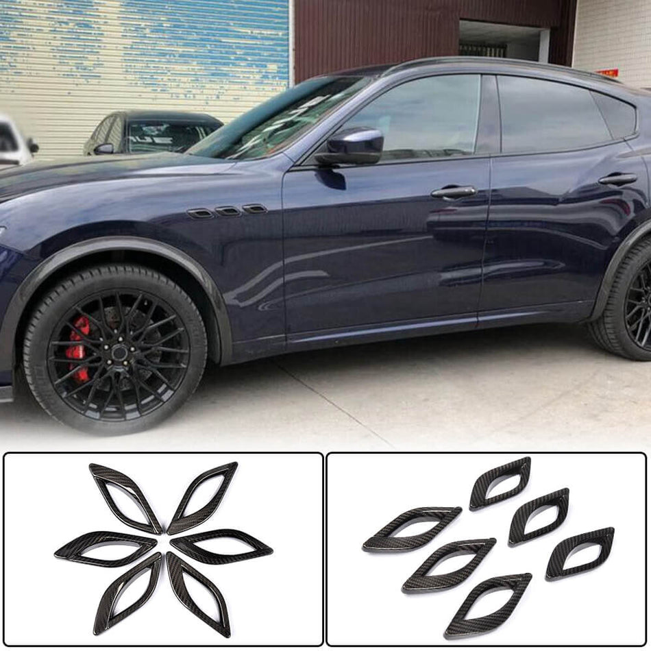 Maserati Quattroporte QP M156 2013-2015 Side Air Fender Trims Carbon Fiber-Ahacarbon