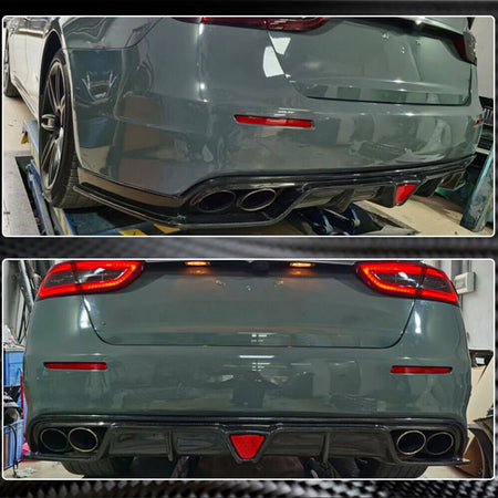 Maserati Quattroporte QP S Q4 2017-2019 Rear Bumper Diffuser Carbon Fiber-Ahacarbon