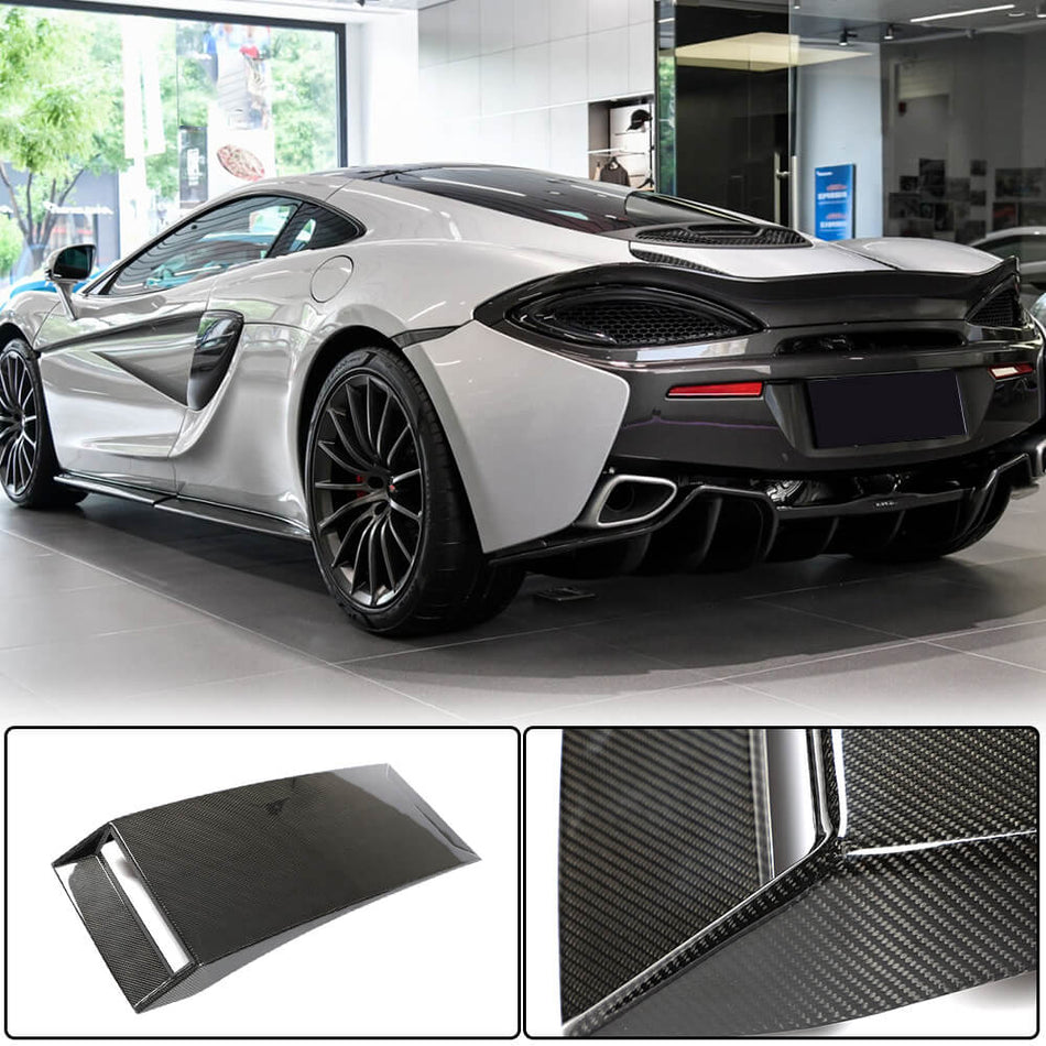 McLaren 540C 570S 570GT Coupe 2015-2019 Rear Boot Roof Scoop Air Vent Dry Carbon Fiber-Ahacarbon