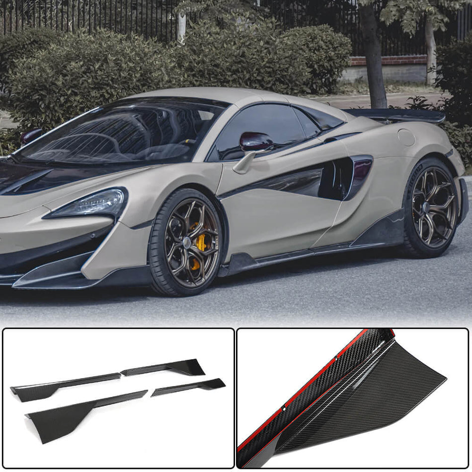 McLaren 540C 570S 570GT 2015-2020 Side Skirts Dry Carbon Fiber-Ahacarbon