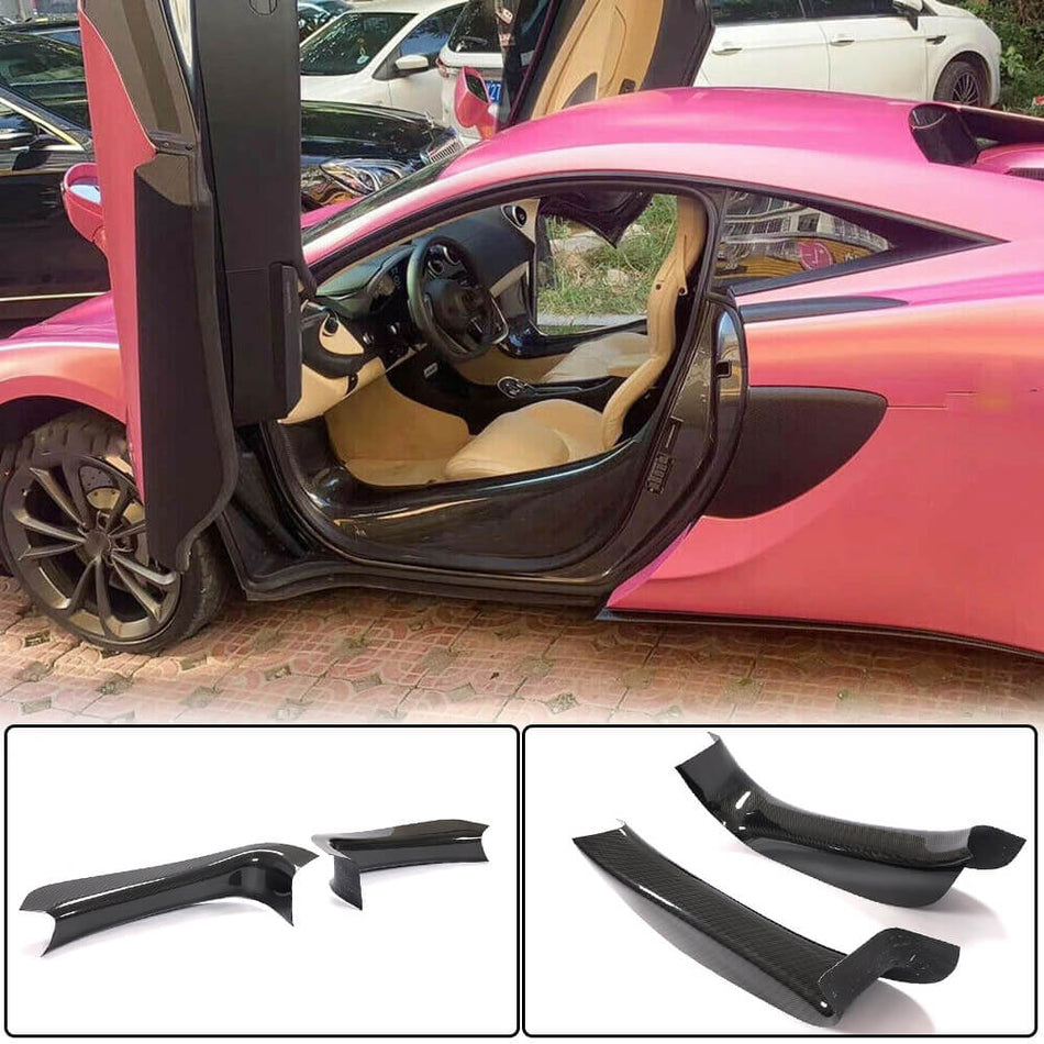 McLaren 540C 570S 570GT 2015-2021 Threshold Panels Door Sills Dry Carbon Fiber-Ahacarbon