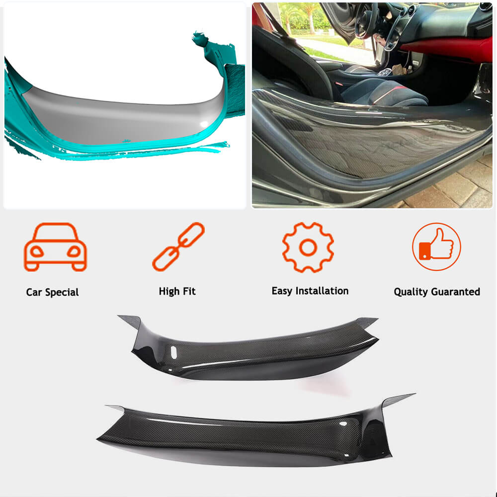 McLaren 540C 570S 570GT 2015-2021 Threshold Panels Door Sills Dry Carbon Fiber-Ahacarbon