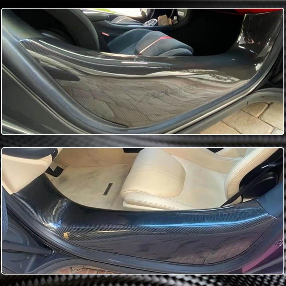 McLaren 540C 570S 570GT 2015-2021 Threshold Panels Door Sills Dry Carbon Fiber-Ahacarbon