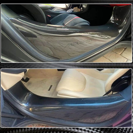 McLaren 540C 570S 570GT 2015-2021 Threshold Panels Door Sills Dry Carbon Fiber-Ahacarbon