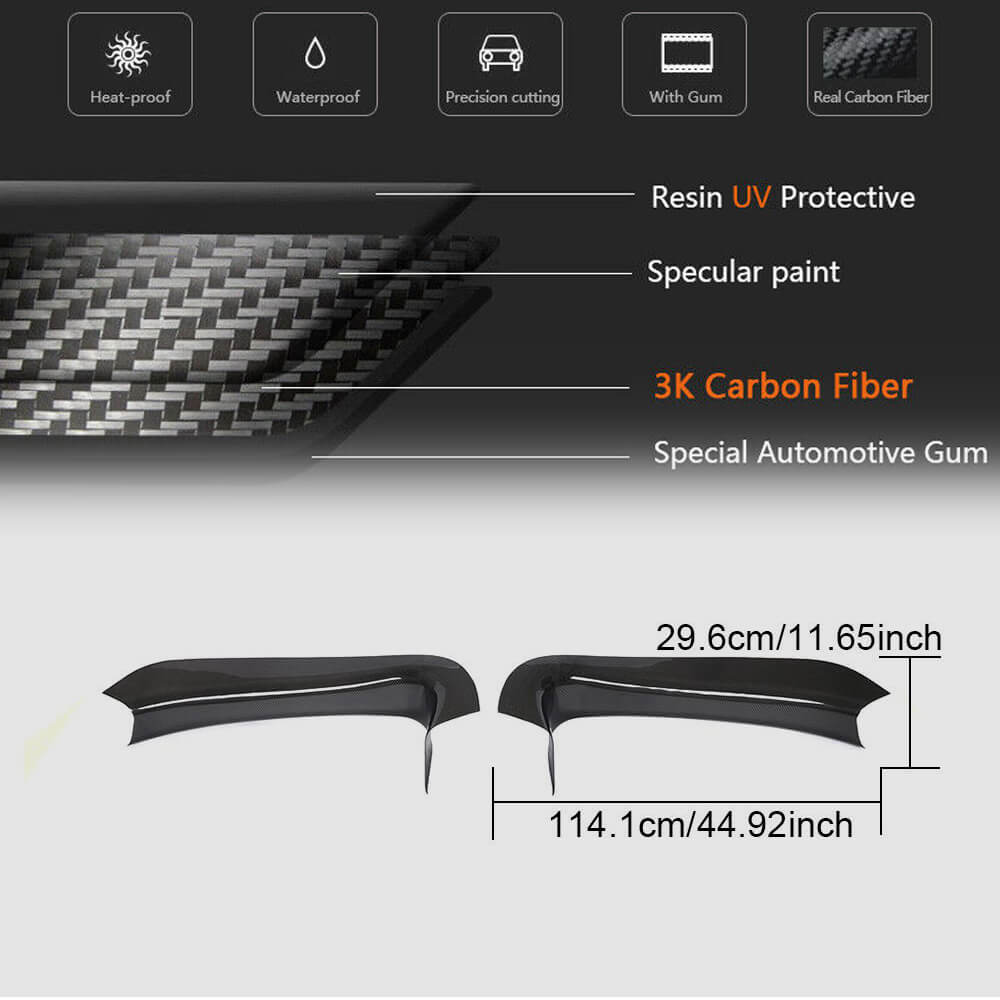 McLaren 540C 570S 570GT 2015-2021 Threshold Panels Door Sills Dry Carbon Fiber-Ahacarbon